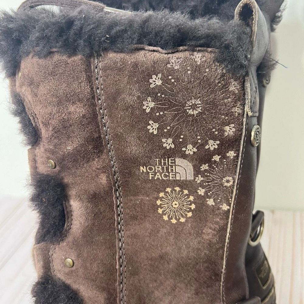 The North Face Abby III Brown Suede Leather Primaloft Boots - Picture 3 of 11